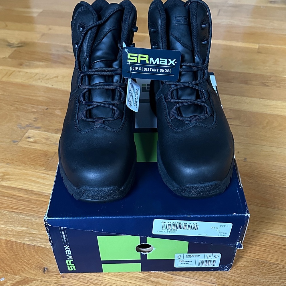 SR Max Black Slip Resistant Boots